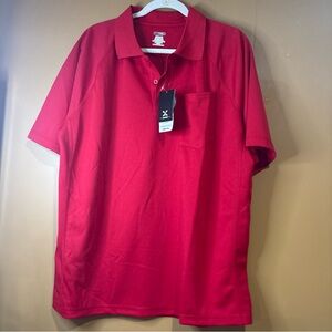Moheen men’s Polo Shirt XL red Cool  Dry 100% Polyester
